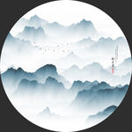 山水水墨画