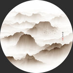 中国风山水画