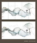 抽象水墨画 