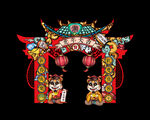 虎年门头