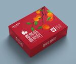 柿子包装 柿饼包装 展开平面图