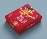 柿子包装 柿饼包装 设计展开图
