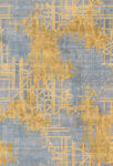 金色抽象轻奢地毯图案设计
