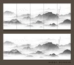 抽象现代山水画