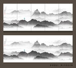 鸟群山水