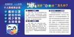 新冠防控个人四必须 红黄码展板