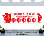 五优联动文化墙