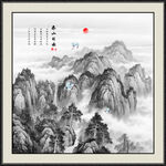 山水画国画山水