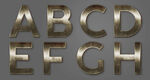 铜材质字母