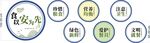 食堂文化墙壁挂画矢量图