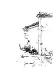手绘线稿 残垣断壁