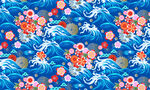 海浪花朵