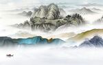 客厅新款风景山水 TIF分层