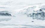 爆款 意境山水墙画 tif分层