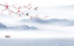 花鸟 客厅背景山水 TIF分层