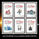 企业文化标语墙贴海报展板装饰画