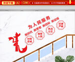 为人民服务文化墙