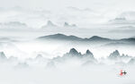 大气背景画山水 TIF分层图