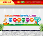 文明用餐文化墙