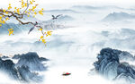 花鸟现代客厅山水 TIF文件