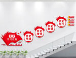 党史学习教育楼梯文化墙