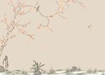 手绘工笔花鸟背景墙