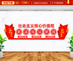 社会主义核心价值观文化墙