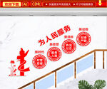 为人民服务文化墙