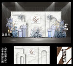 大理石纹婚礼婚礼背景