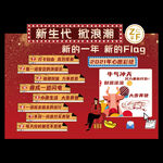 新flag墙 新年心愿墙 