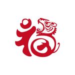 剪纸虎福