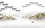 大气 意境山水 tif分层画 