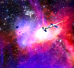 紫色星空
