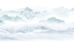 中国风高端山水墙画 TIF分层
