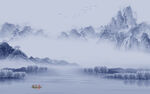 人气山水现代背景 TIF分层