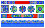 雕梁画栋 古建彩绘 传统图案 