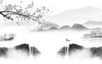 大气 山水新背景墙 文件分层 