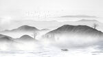 水墨山水画
