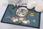 可爱猫咪星星地垫脚垫