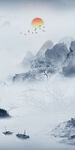 最新玄关山水 TIF分层画 