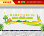 绿山青山就是金山银山文化墙