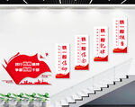四铁精神楼梯文化墙