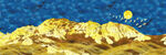 晶瓷画抽象画山水风景画