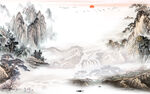 大气 高清中式山水 TIF分层