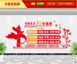 社会主义核心价值观文化墙