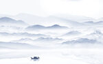 最新别墅山水背景 tif分层