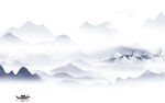 高档 别墅山水背景 tif分层