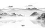 中式现代客厅山水 TIF分层