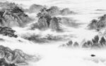 别墅 灰色客厅山水 TIF分层