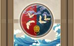 新中式格栅背景墙